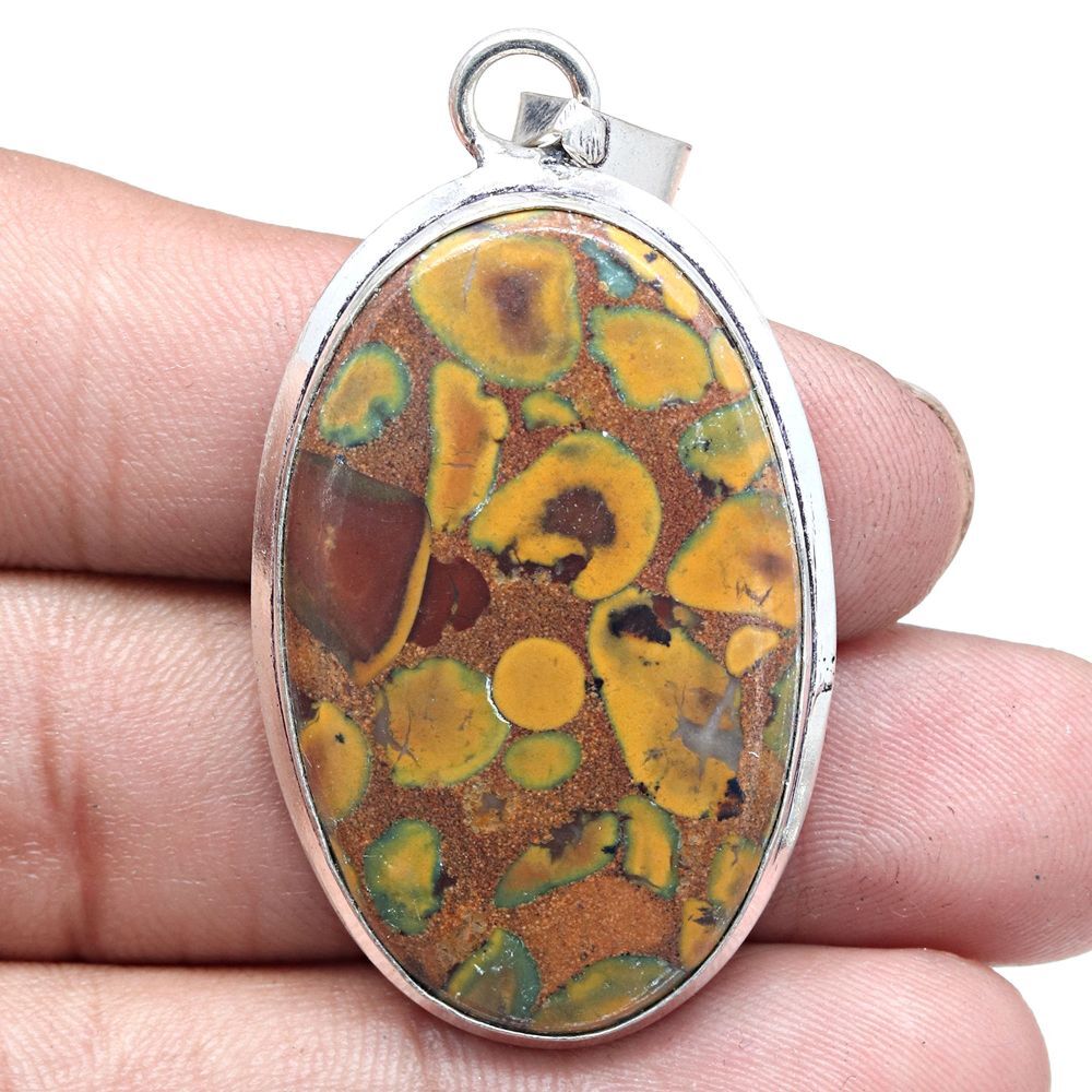 Azuboo Lite Handmade Gemstone Pendant Silver Jewelry Gift for Her 225 Inches  