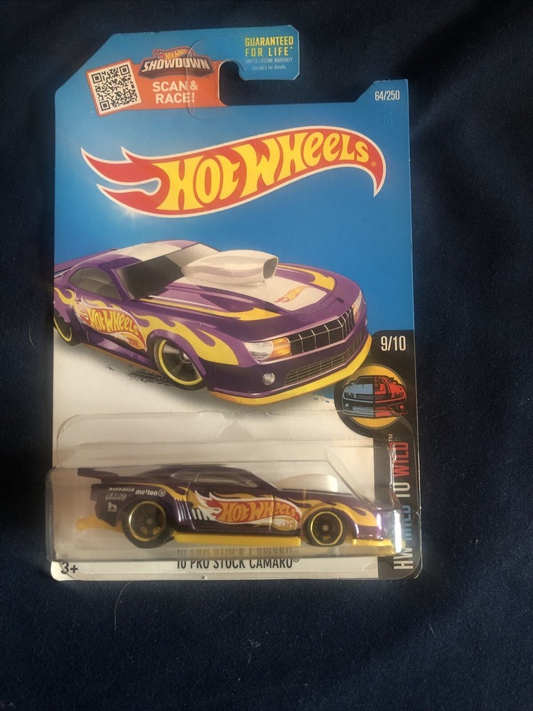 Hot Wheels 2016 SUPER Treasure Hunt '10 PRO STOCK CAMARO Error No T