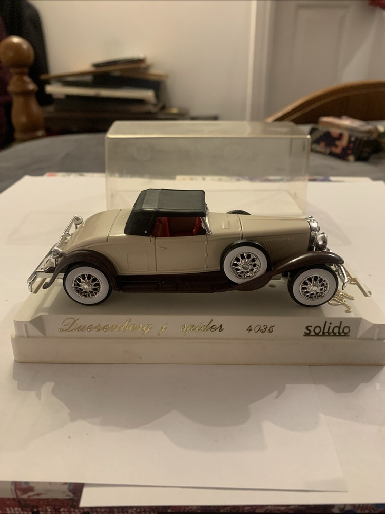 1/43 SOLIDO AGE D'OR - CLASSIC DUESENBERG J SPIDER CREAM DIECAST CAR - Mint