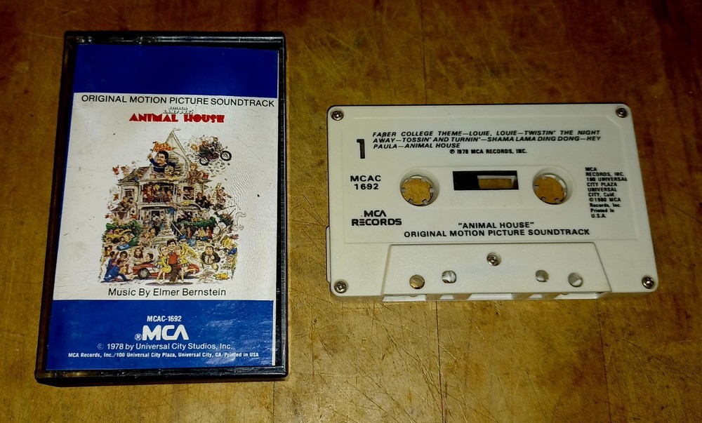 ANIMAL HOUSE ORIGINAL MOVIE SOUNDTRACK VINTAGE CASSETTE TAPE MCA RARE (1978)🔥