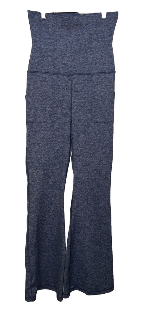 Aerie Offline High Waisted Flared Leggings with Pockets in Blue Size M