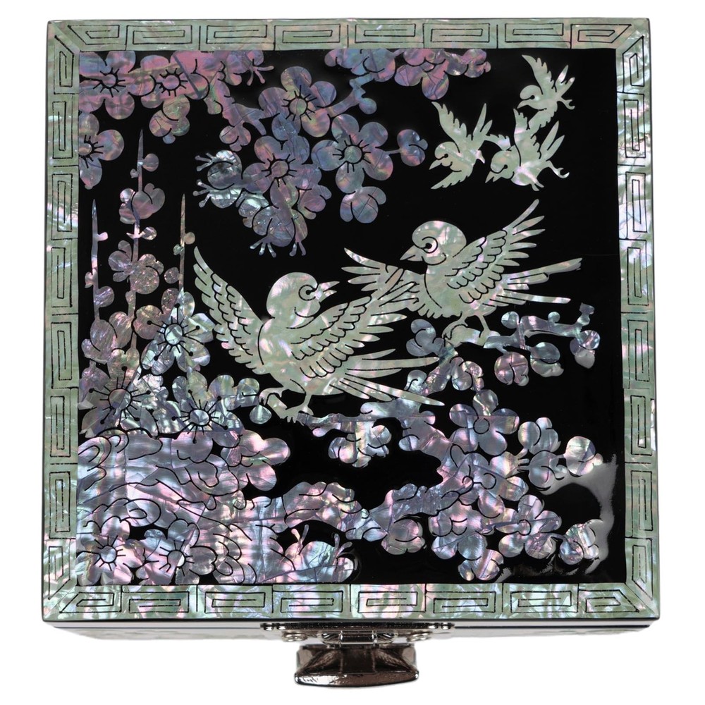 Mother of Pearl Jewelry Box - Elegant Birthday Gift for Women & Best Friends