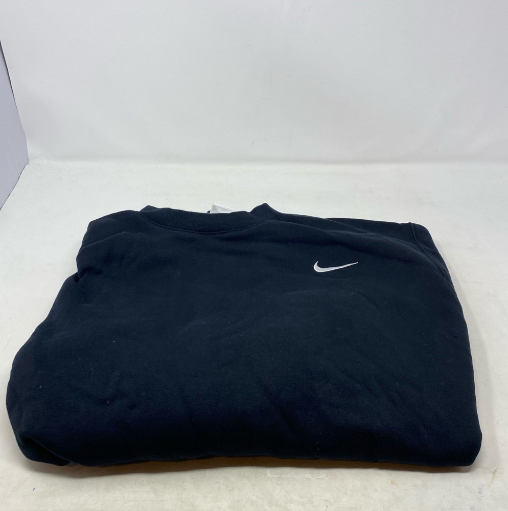 Nike Club Men’s Training Crew Fleece Sweatshirt Black Size L CJ1614-010