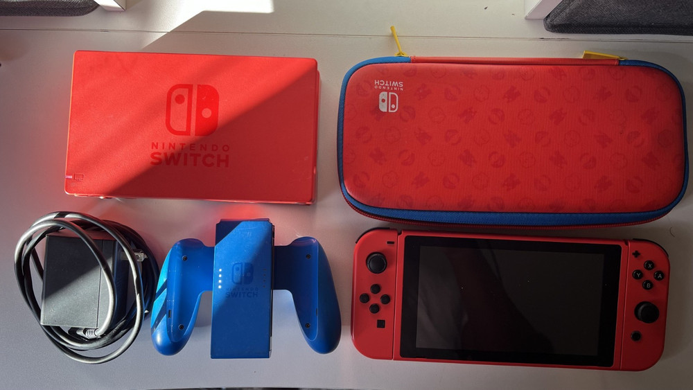 Nintendo Switch Mario Red & Blue Edition 32GB Console With Accessories