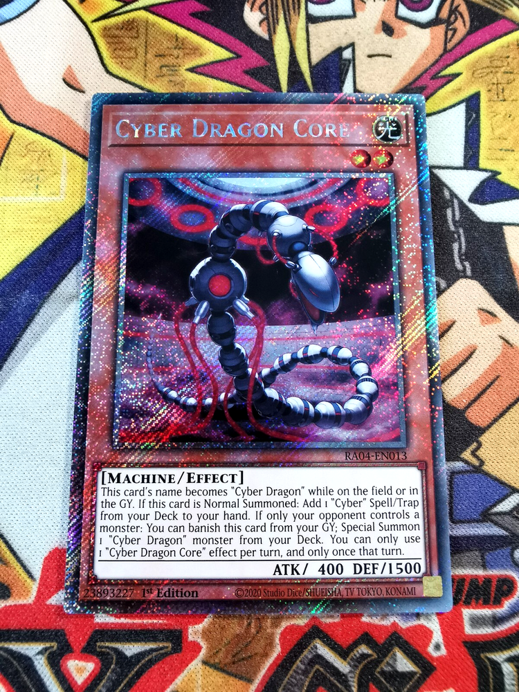 Cyber Dragon Core RA04-EN013 Platinum Secret Rare YuGiOh Card-image