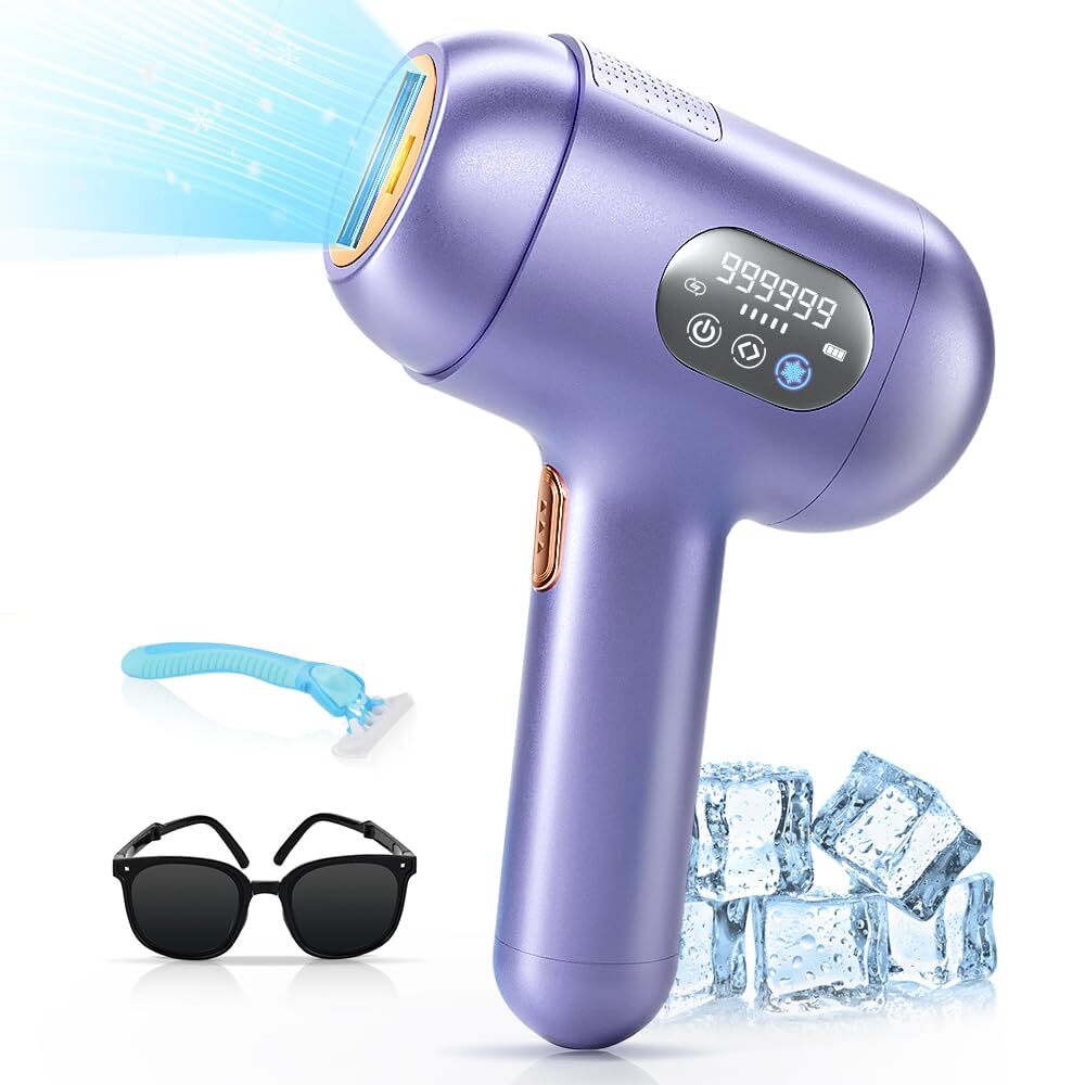 Laser Hair Removal Device Cordless Painless Permanent Faster Results in 3 Weeks