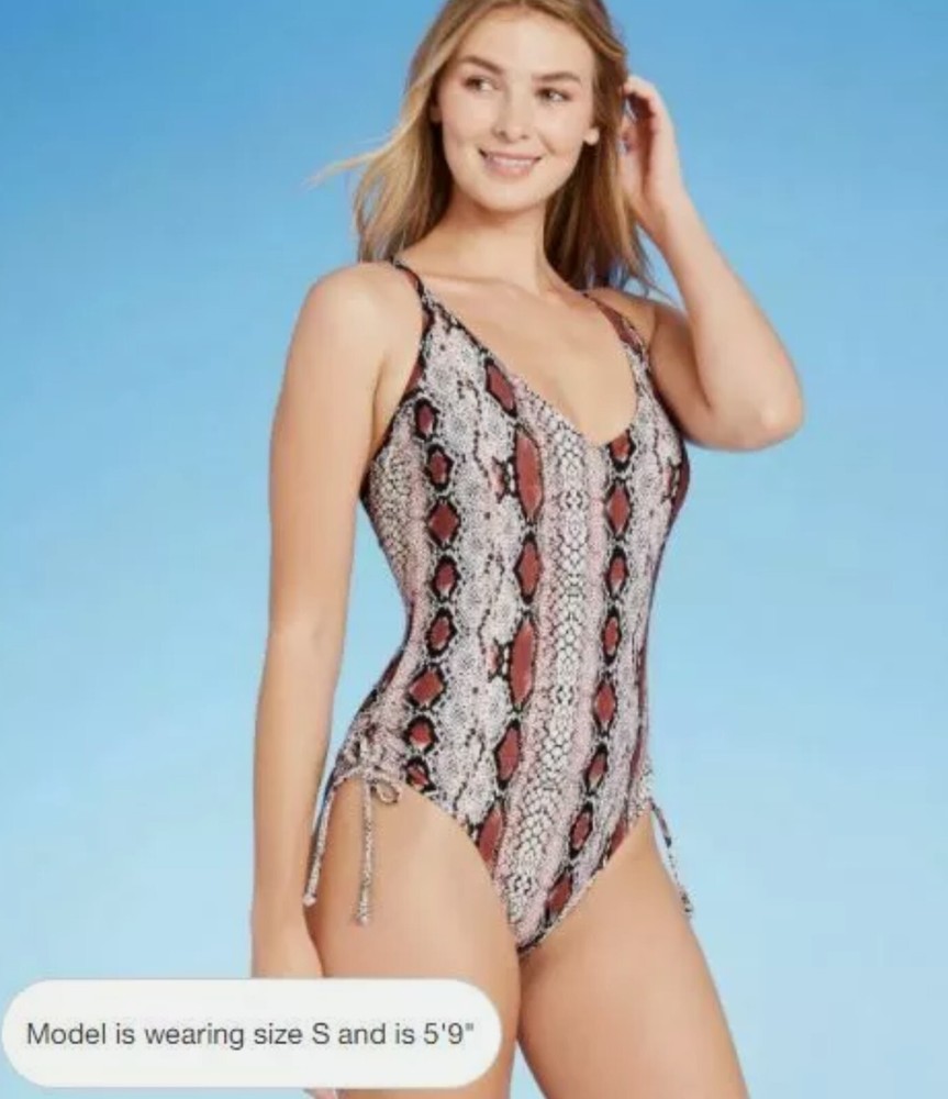 Women's Medium Coverage One Piece Swimsuit Kona Sol Size Small (4-6)