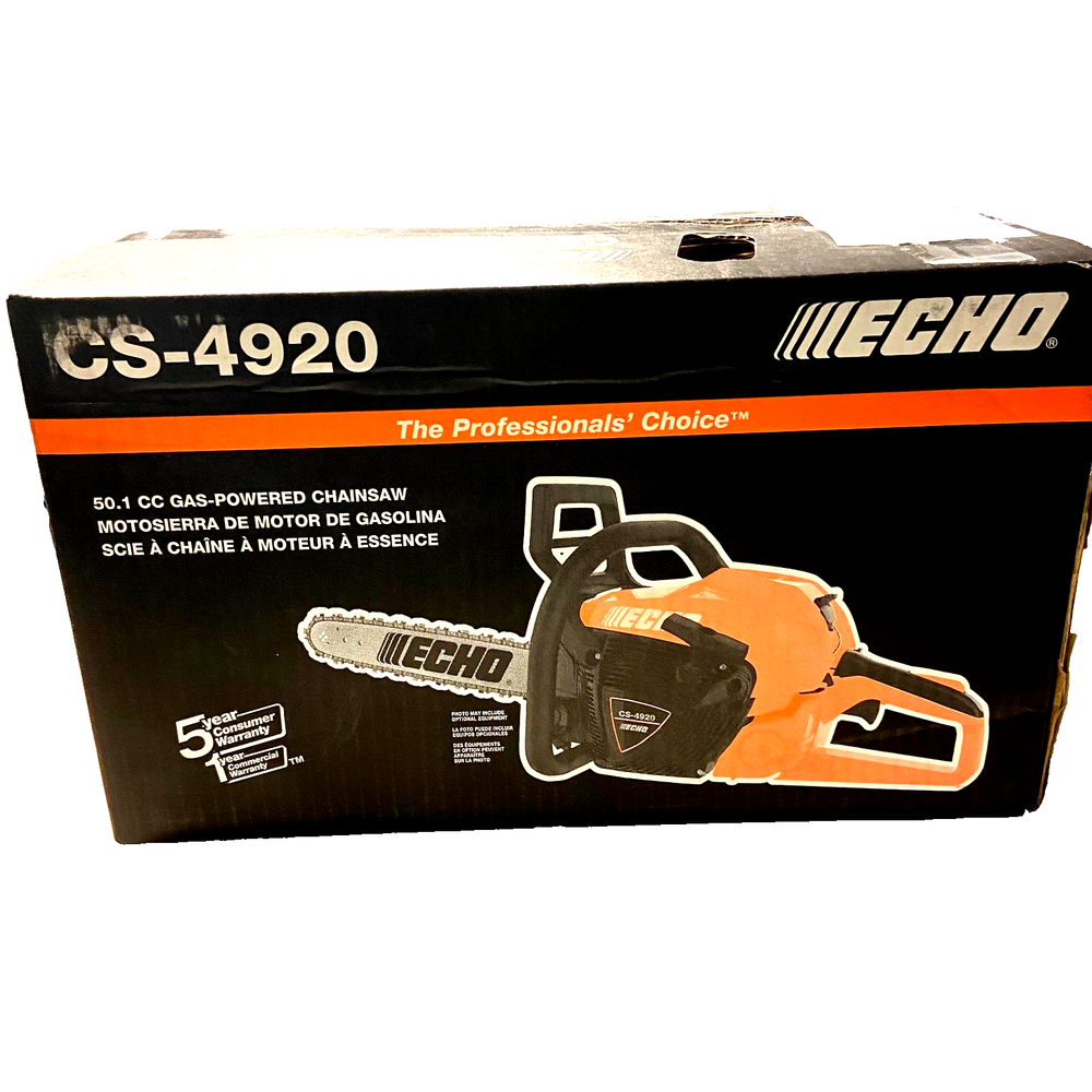 Echo CS-4920 20-Inch 50.2CC Professional Chainsaw with Bar & Chain