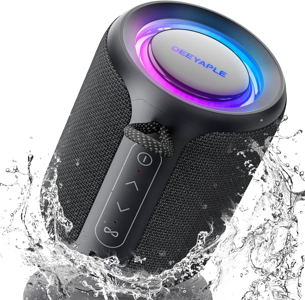 Bluetooth Speaker Wireless IP67 Waterproof Dustproof Portable with Light