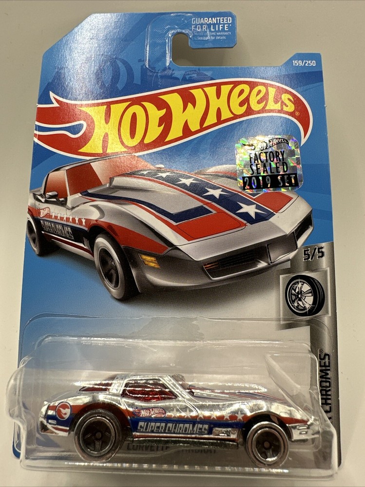 Factory Sealed Hot Wheels Super Chromes Corvette Stingray Treasure Hunt Silver