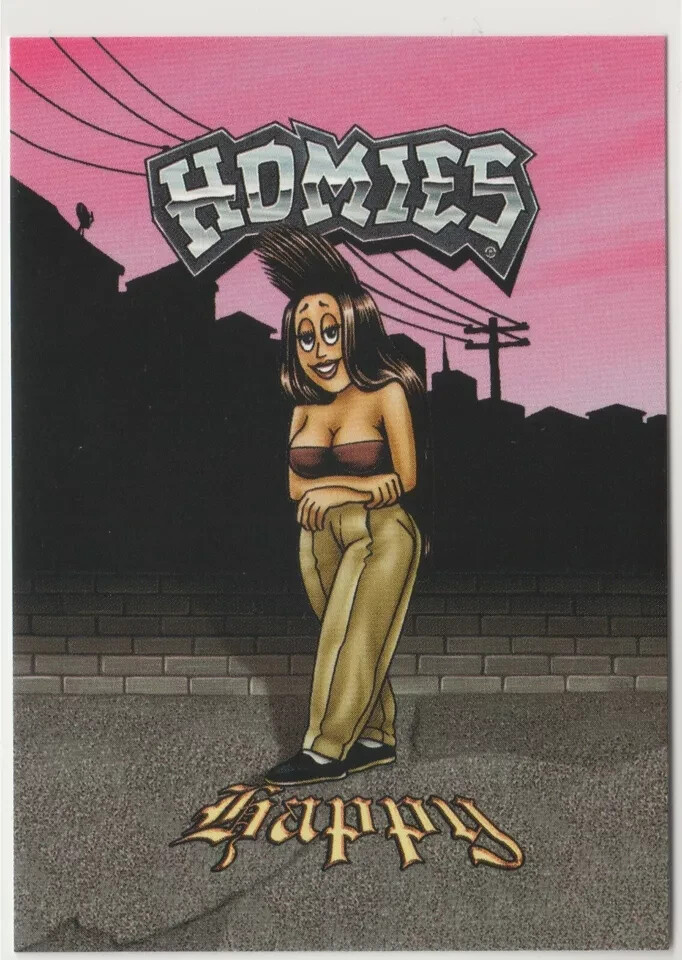 Happy #34 Homies Swap Cards 2004 NECA Lowrider Chicano Barrio East LA