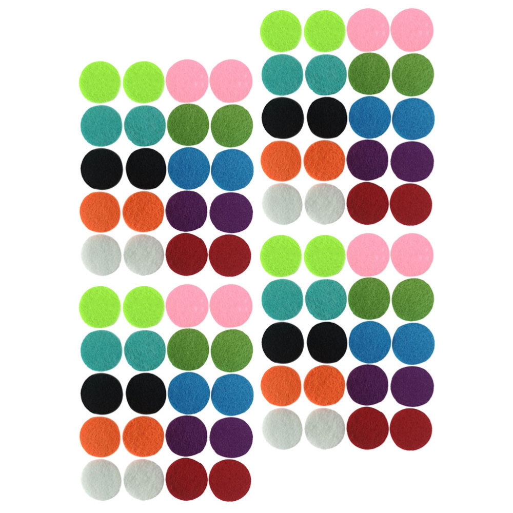 100 Pcs Car Essential Oil Pads Aroma Locket Refill Humidifier Diffuser Oils