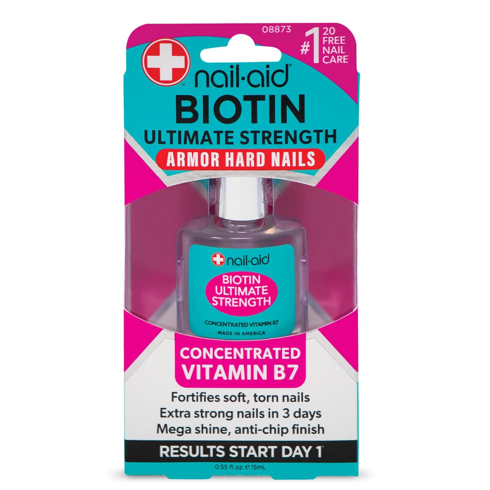 Biotin Ultimate Strength - Nail Treatment & Strengthener - Clear, 0.55 Fl Oz