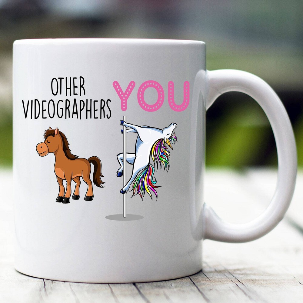 Videógrafo Regalo Videógrafo Taza Videógrafo Divertida Unicornio Taza Videógrafo C
