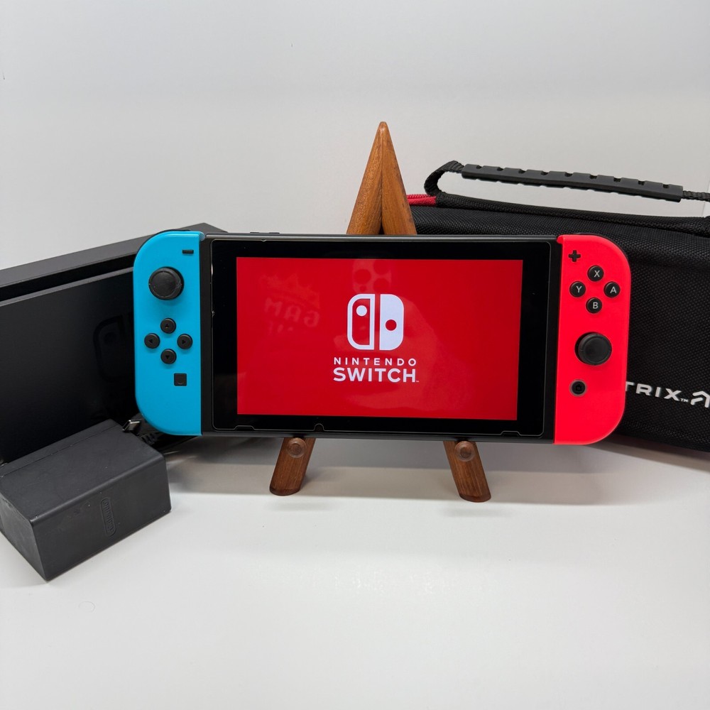 Nintendo Switch v2 Video Game Console HAC-001(-01) Red/Blue Next Day Shipping