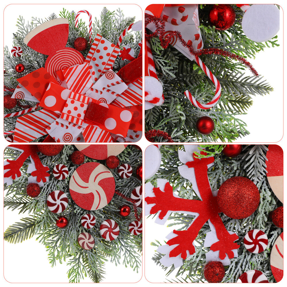 Corona de Navidad Decoración de Puerta de Navidad Árbol Colgante Favores de Fiesta de Navidad