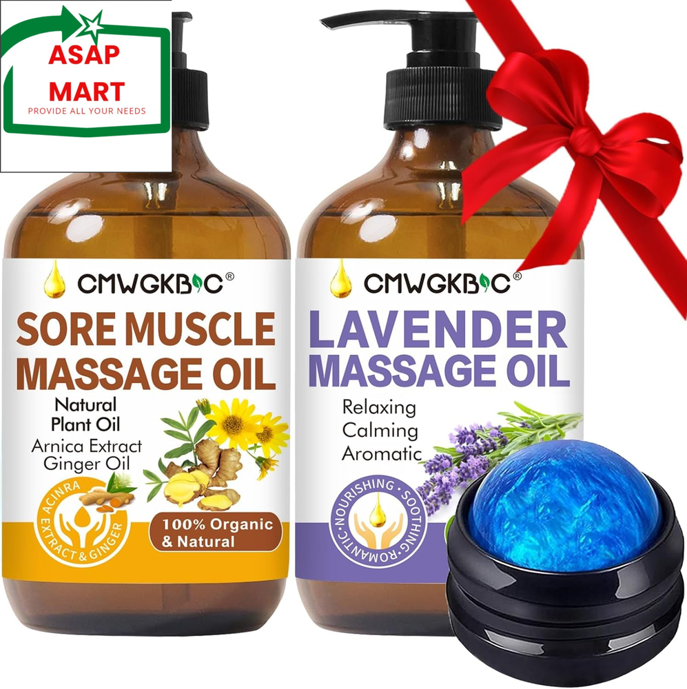 Valentine's Day Gifts for Couples - Massage Oil Set for Relaxation Therapy-image