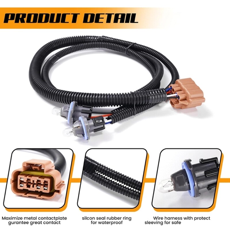 15768809 License Plate Lamp Wire Harness, Easy Installation For Car Maintenance