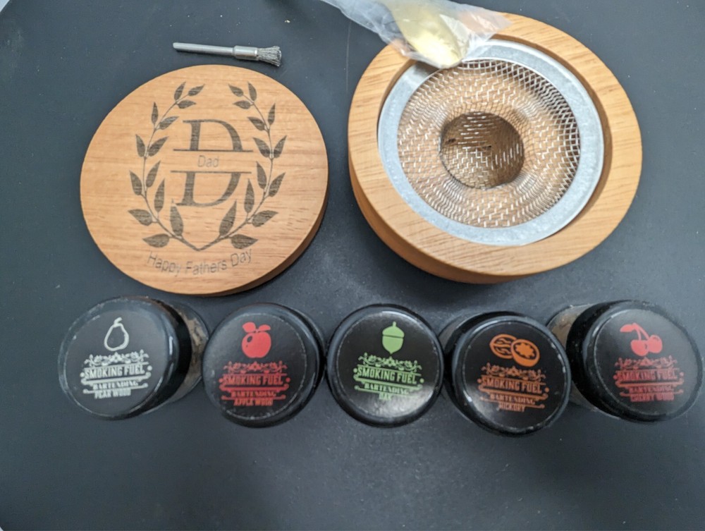 Engraved Whisky Drink & Cocktail Smoker Kit - Unique Father's Day Gift-image