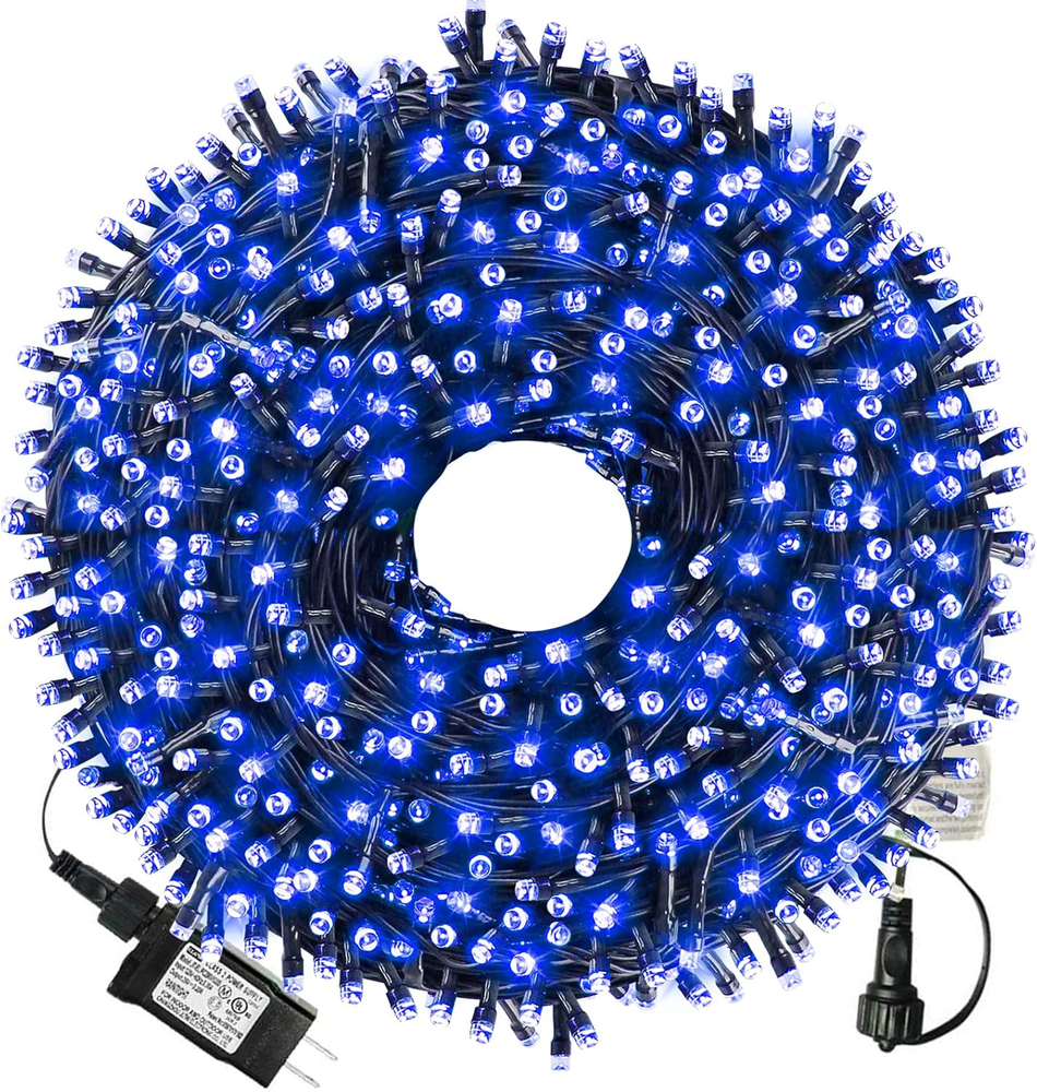 105Ft 300 LED Christmas String Lights with End-to-End Plug and 8 Lighting Modes