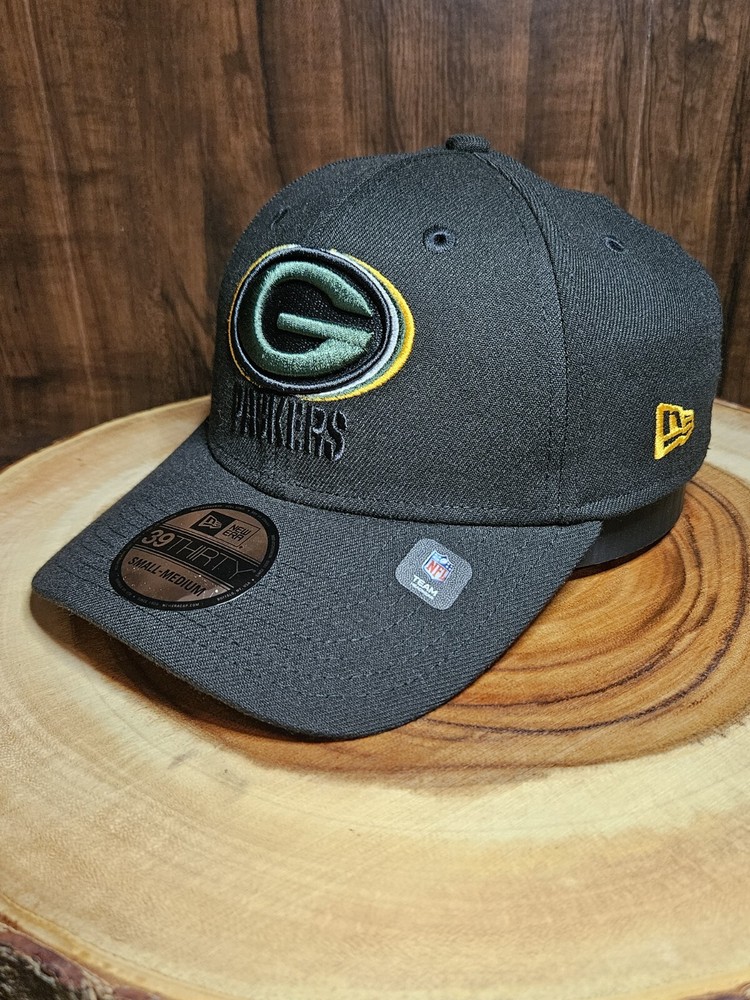 Green Bay Packers New Era 39Thirty Stretchfit Hat Cap Size S/M NFL Football