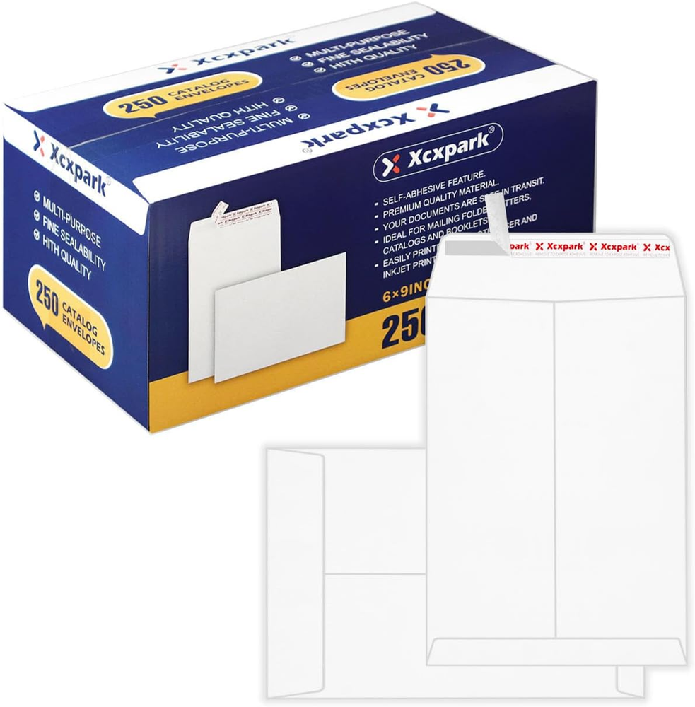 250 PCS 6X9 Inches Security Catalog Envelopes Printable Self Seal Envelopes, ant