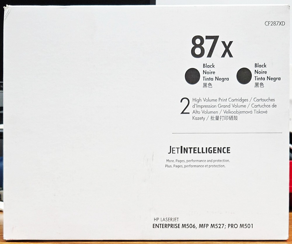 HP 87X Toner Black High-Yield Cartridge CF287X for LaserJet Pro & Enterprise