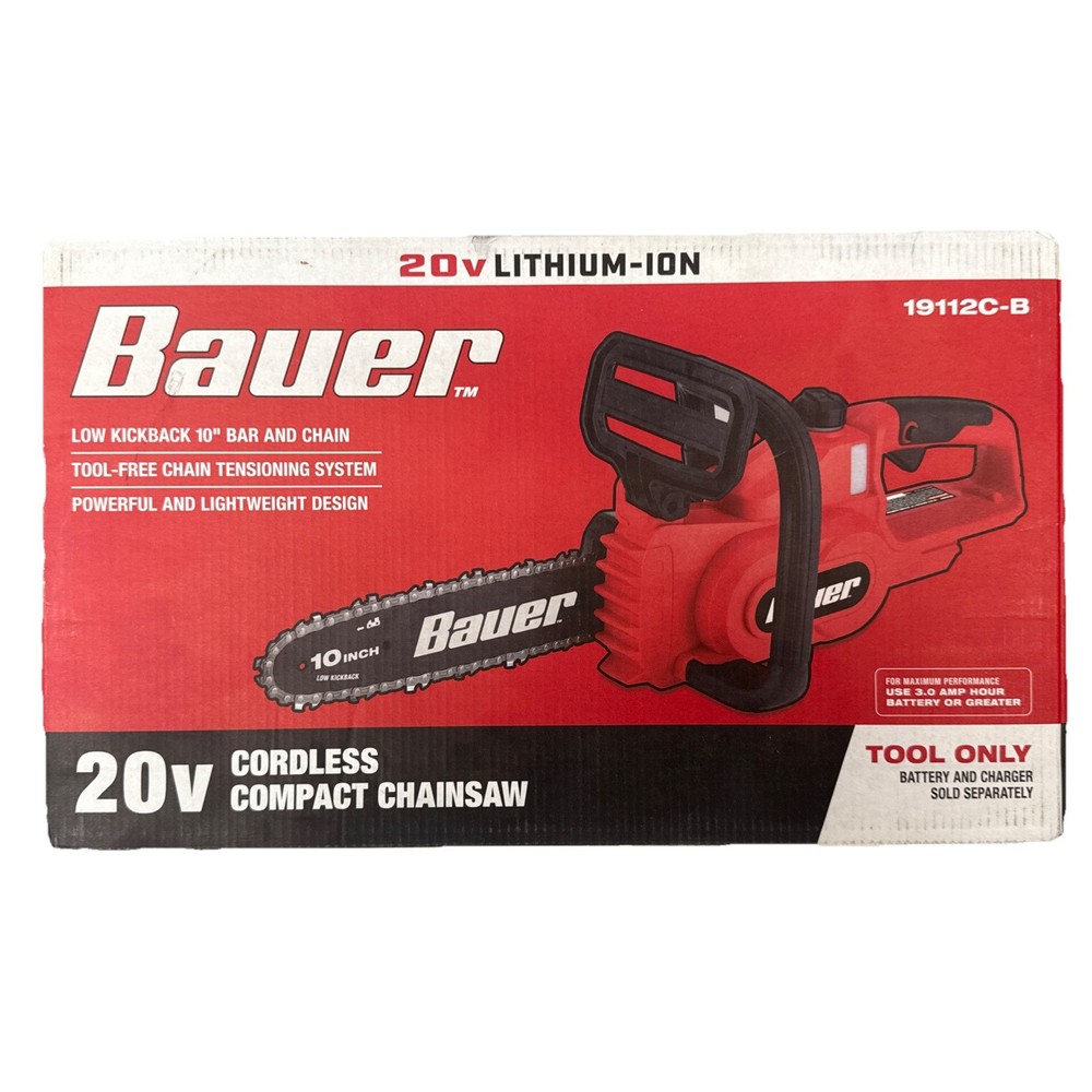 20V Cordless Electric Chainsaw 10 Inch Battery Powered Tool Only