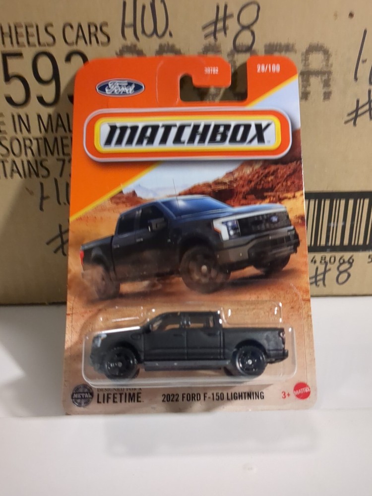 Matchbox  2022 Ford F-150 Lightning #28/100  Case M 2024 Black