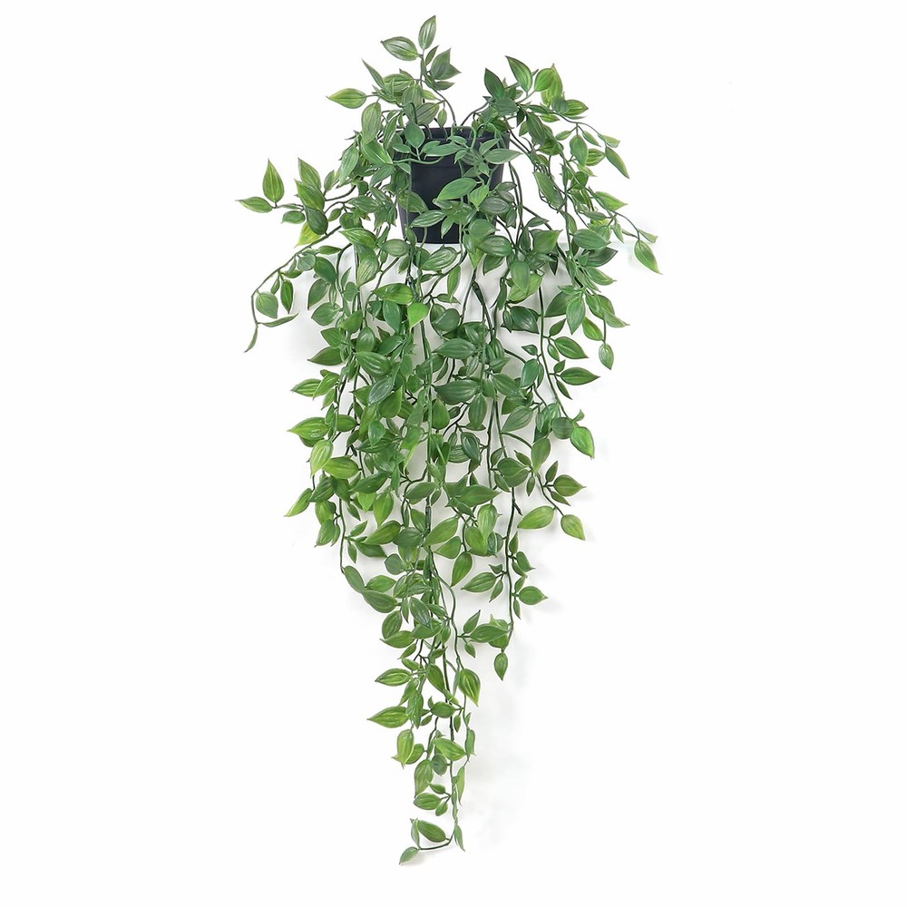 Faux Mandala Leaf Hanging Vine Small Artificial Potted Plants Decor