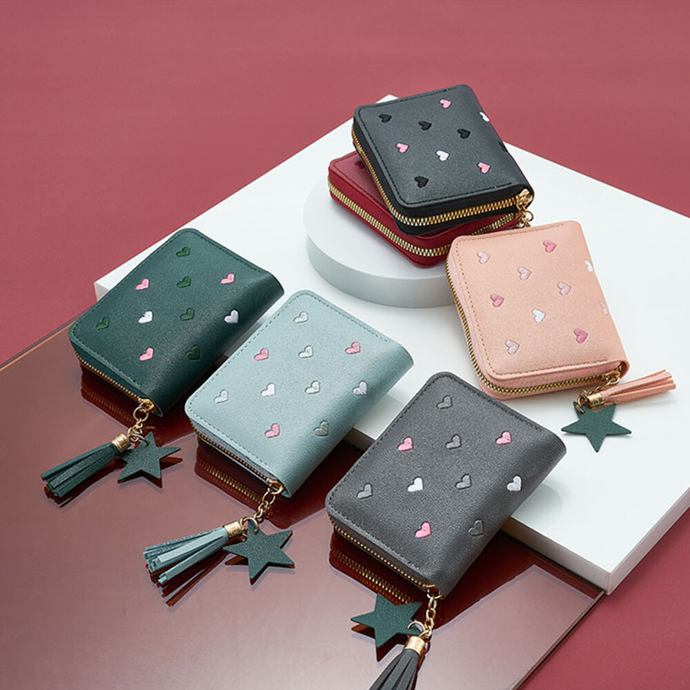 Tassel Mini Coin Purse Credit Card Holder Short Small Wallet Women's Wallet