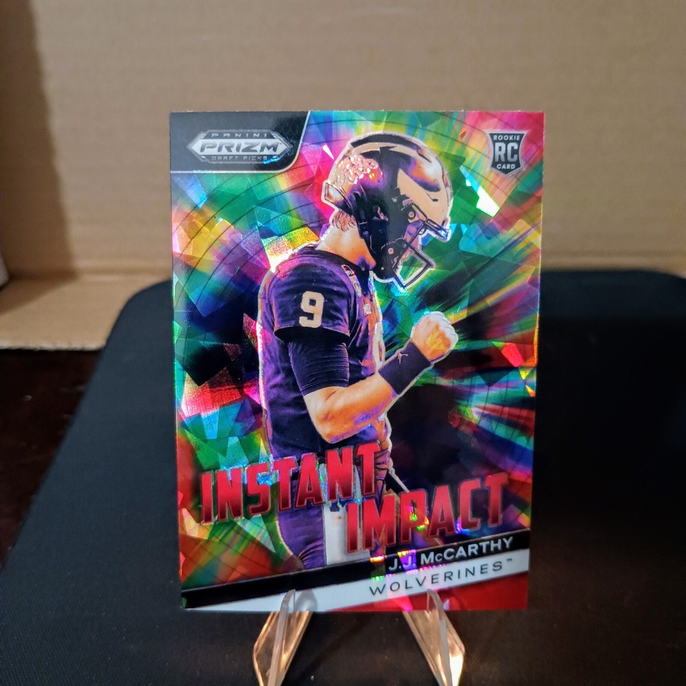 2024 Prizm Draft Picks JJ McCarthy Red Ice Rookie Instant Impact