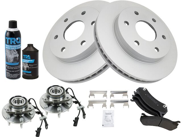 2003-2005 Chevy Express 2500 Front Brake Pad Rotor Hub Kit 85VYKX  