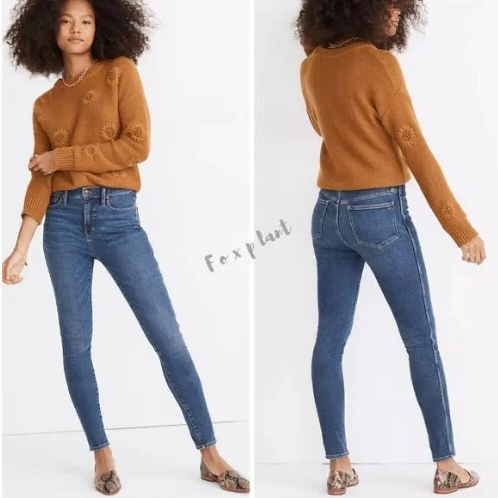 Madewell 10 High-Rise TENCEL Skinny Jeans in Wendover Wash Size 26