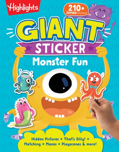 Giant Sticker Monster Fun: Hours of Giant Sticker Fun for Young Puzzlers 3 and
