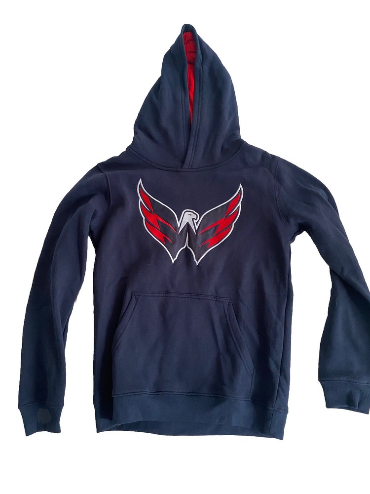 NHL Youth Washington Capitals Prime Alternate Navy Pullover Hoodie Size Large