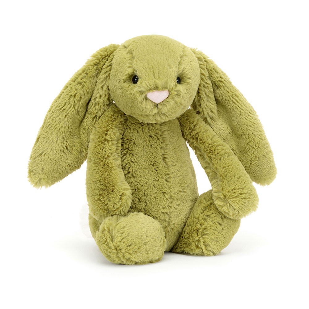 Jellycat Bashful Moss Bunny 31 cm Fluffy Stuffed Soft Plush Toy New with Tags