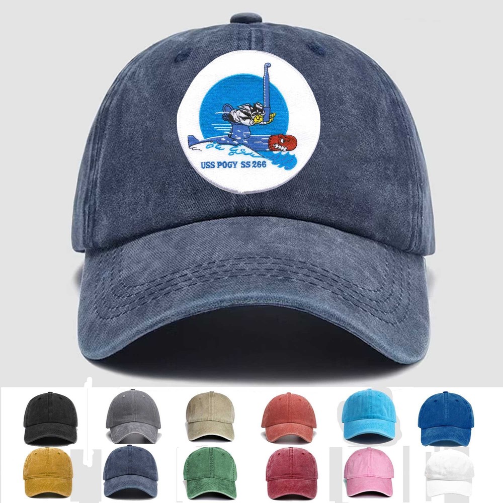 Custom Embroidered Hat SS-266 USS Pogy, Veteran Cap, Trucker Hat, Gift Idea