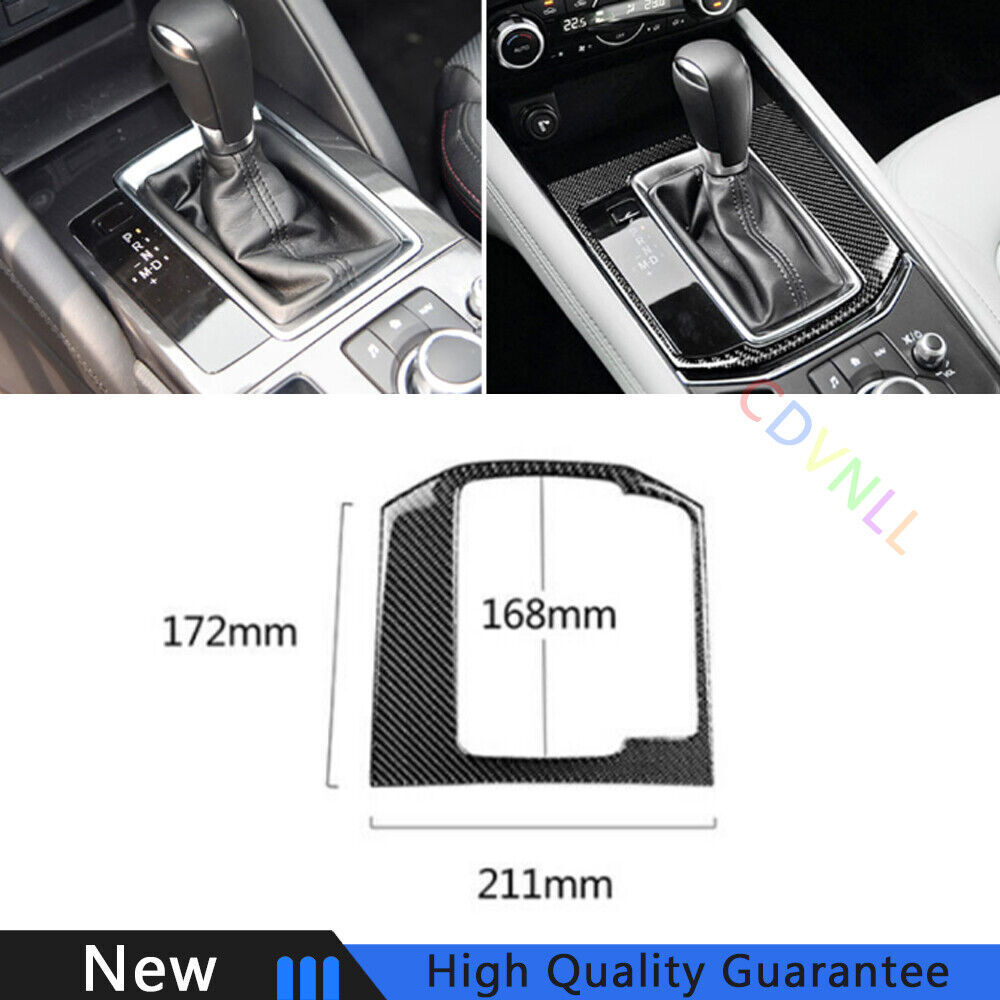 For Mazda CX-5 2017-2021 Real Carbon Fiber Middle Console Gear Shift Frame Trim