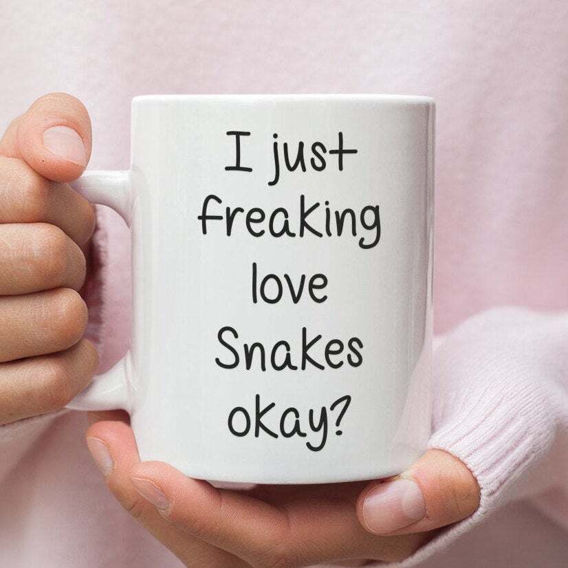 Snake Lover Mug Funny Snake Mug Gift For Teacher Funny Mug Gift For Snake Lover