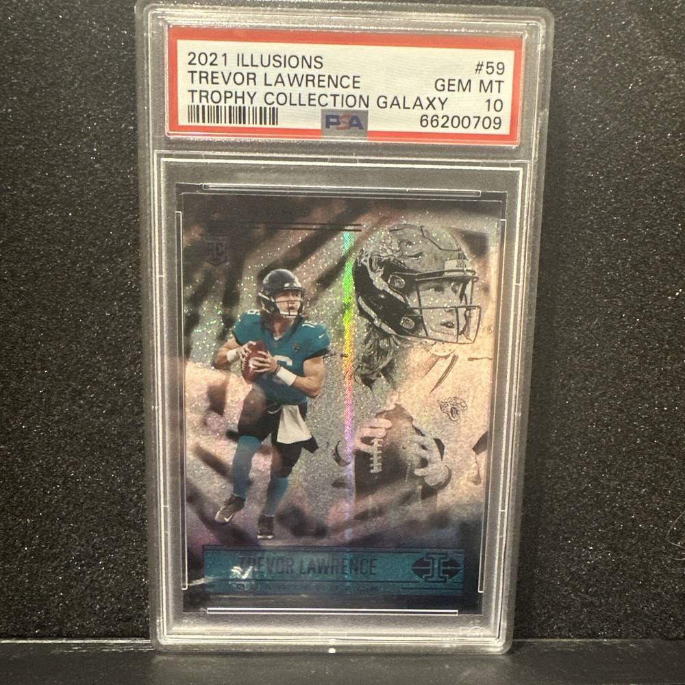 2021 Panini Illusions - Trophy Collection Galaxy #59 Trevor Lawrence (RC) PSA 10