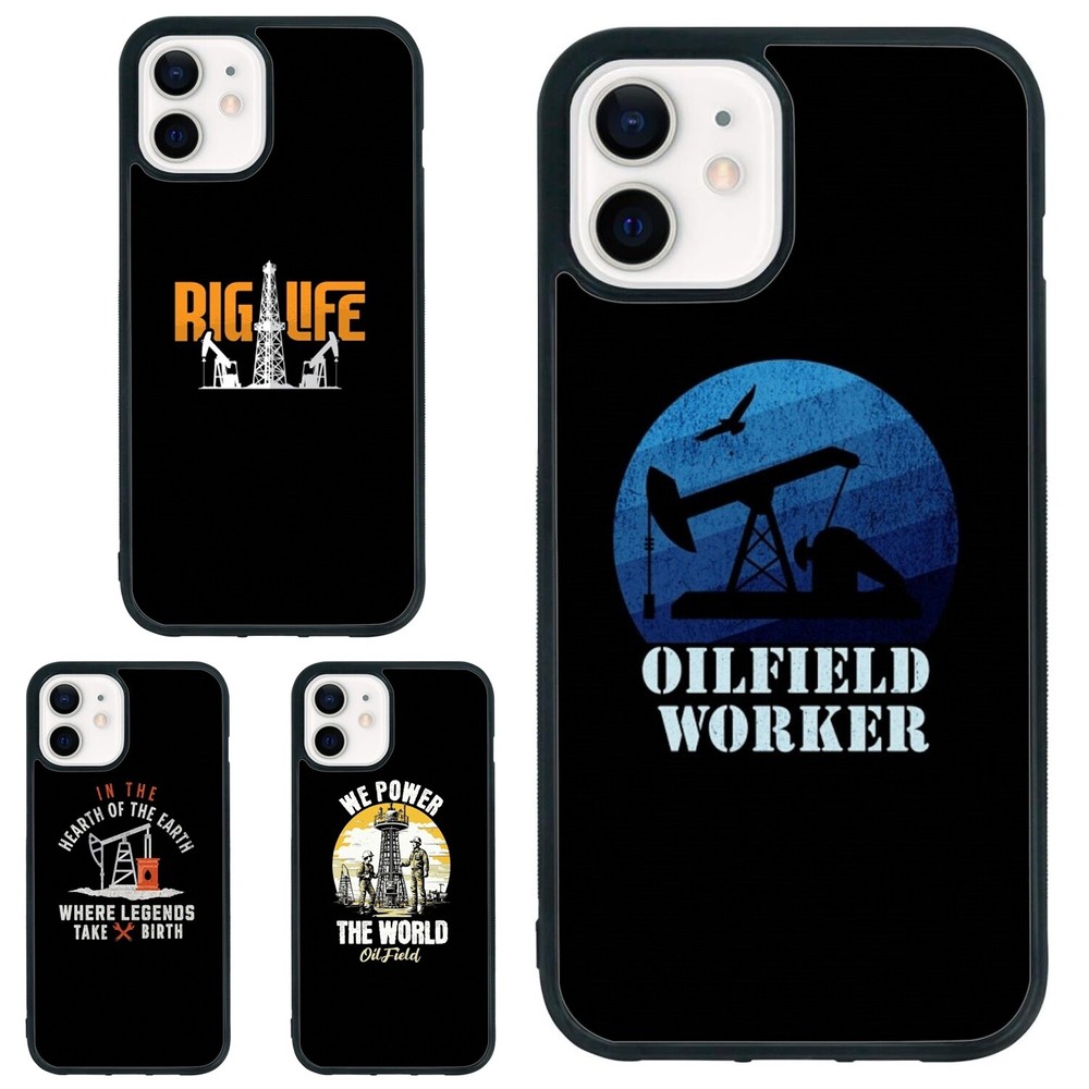Workers Oil Field Life Anti drop Cover For iPhone SE4 16E 12 13 14 15 16 Pro Max