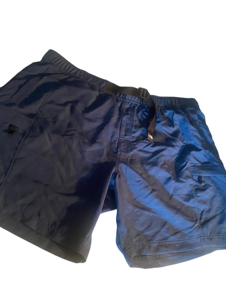 North Face Mens XXL Smokey Blue FlashDry Swim Trunks with Belt Lined