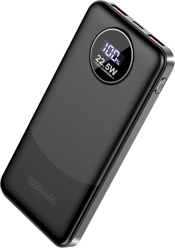 10000mAh 22.5W USB-C Portable Charger Power Bank - Mysterious Black