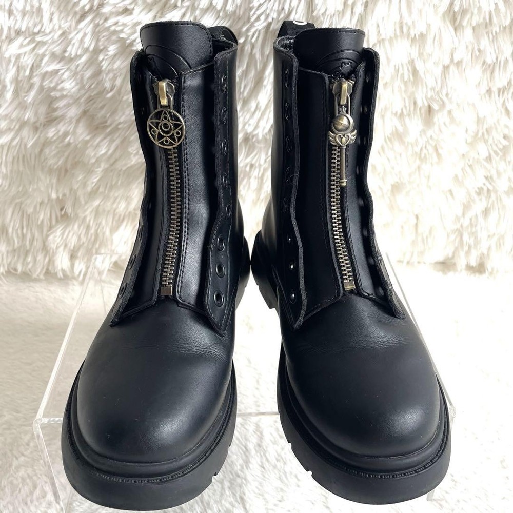 Sailor Moon Crystal Black Lace-Up Boots Size 23cm Anime Fashion