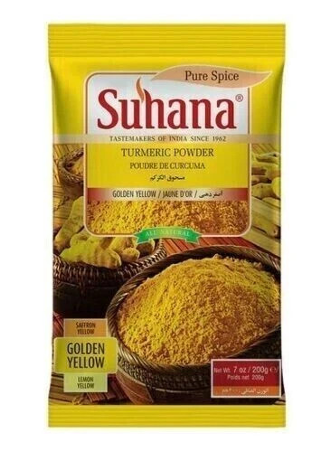 Suhana 100% Pure Turmeric Powder 200g Free Global Shipping