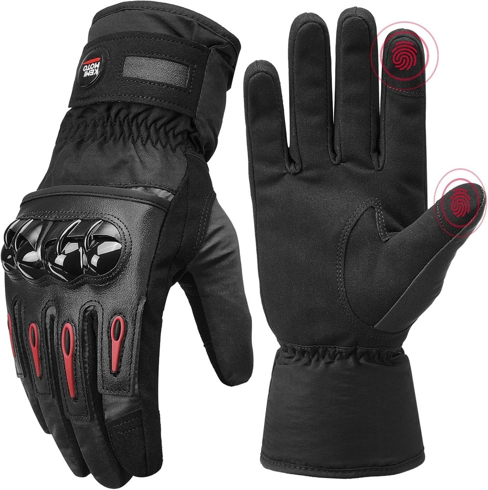 Winter Motorcycle Gloves Touchscreen Waterproof Ski Motorbike Riding Warm Gloves