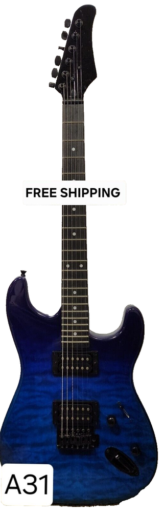 Ktaxon HH Tele Style Electric Guitar Ocean Blue - FULLY SETUP & FREE SHIPPING!