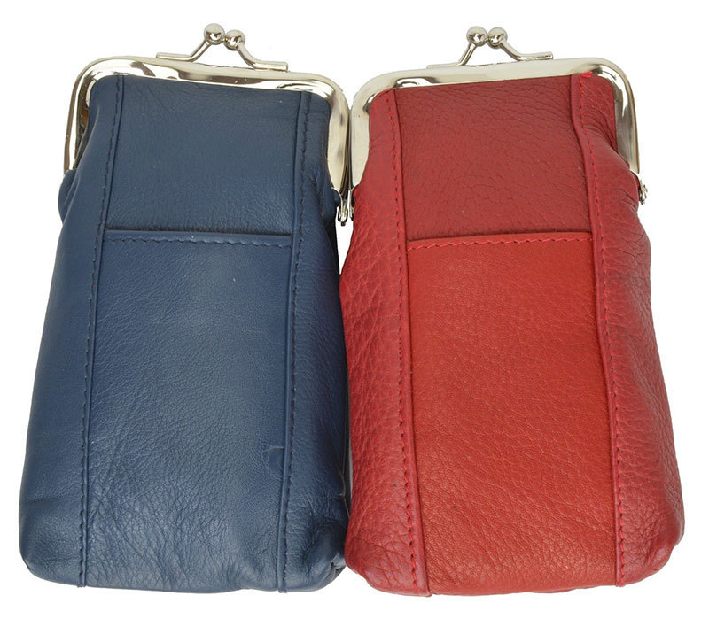 Men Women Leather Holder Lighter Pocket Clasp Open Soft Cigarette Case US SELLER