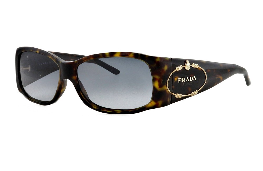 Prada SPR10H 2AU-2P1 57mm Havana Brown Sunglasses Made in Italy